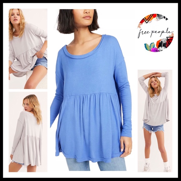 FREE PEOPLE BOHO FLOWY TUNIC TOP TEE A2C - Picture 13 of 16